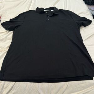 Calvin Klein, black collared golf shirt size medium